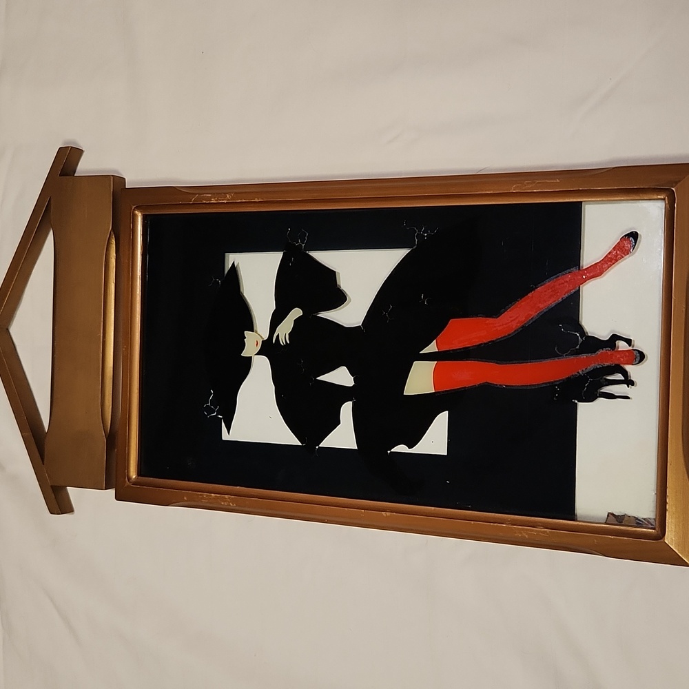 Vintage | Amleto Dall Costa | Serigraph Print on Glass | 1972